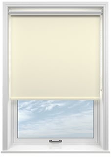 Solari (Blackout), Light Cream - Motorised Roller Blind